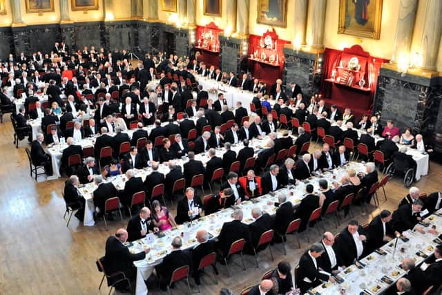 The 378th Cutlers' Feast at the Cutlers' Hall, Sheffield.
