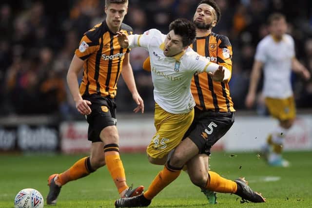 In action against the Owls for Hull last season