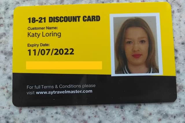 Katy Loring's weekly South Yorkshire-wide pass will now cost her 8.20 more