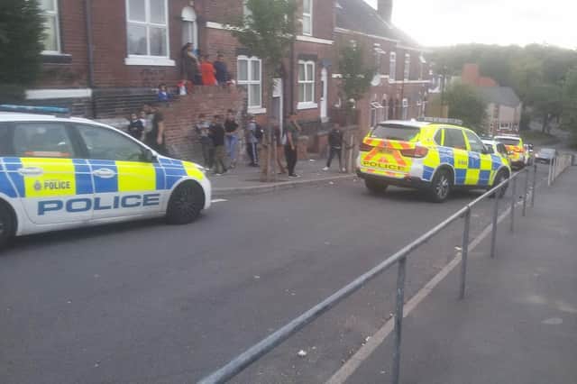 A major police on Fox Street in Burngreave, Sheffield on Thursday, September 13.