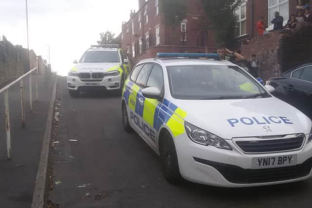 A major police on Fox Street in Burngreave, Sheffield on Thursday, September 13.