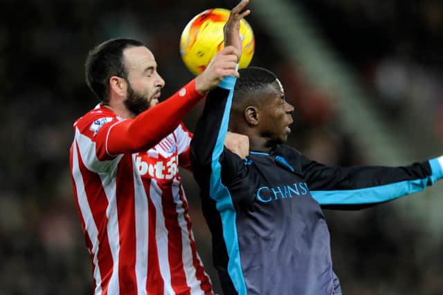 Sheffield Wednesday's Lucas Joao and Stoke City's Marc Wilson in action the last time the teams met, in the League Cup