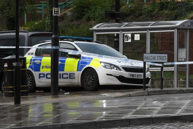 A police cordon remains in place.