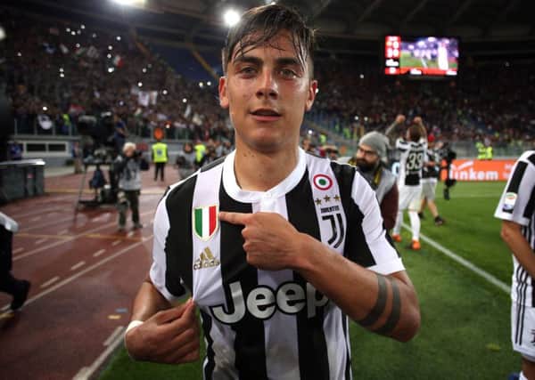 Paulo Dybala, who has been offered to Manchester United by Juventus in a bid to tempt them to sell Paul Pogba, according to today's football rumour mill.