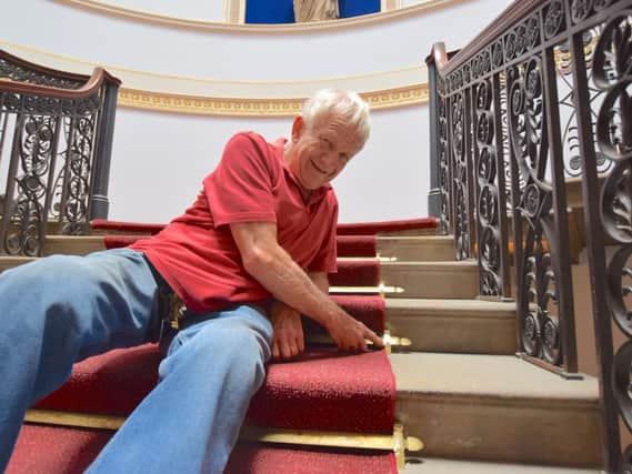 Former mechanic David Johnson, 72, has found his stairway to heaven Renovating the grand Georgian staircase at Rotherhams Grade I listed gem, Wentworth Woodhouse