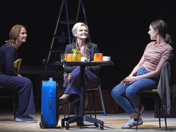 LtoR Eva Pope as Herself, Sharon Small as Alice & Ruth Ollman as Lydia in STILL ALICE, credit Geraint Lewis