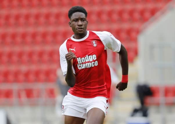 Joshua Kayode has joined Chesterfield on loan (Pic: Jim Brailsford)