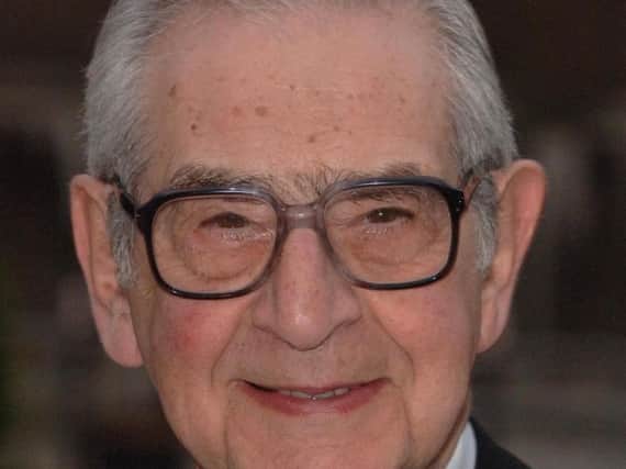 TV presenter and comedy writer Denis Norden has died aged 96, his family said.
PIC: Ian West//PA Wire