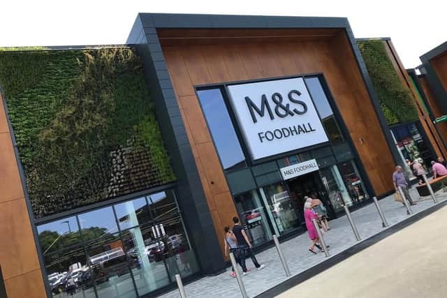 The M&S Foodhall at St James' Retail Park, Norton, Sheffield.