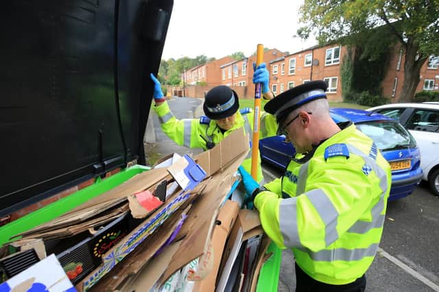 Open land searches in Upperthorpe as part of Operation Sceptre, a national knife crime initiative, which runs for a week from Tuesday 18 September to Monday 24th September. Picture: Chris Etchells