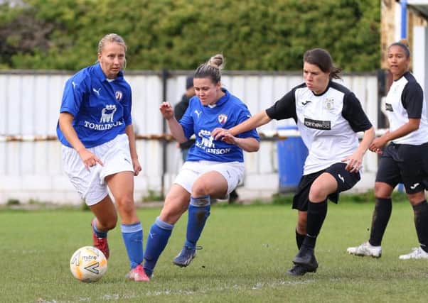 Chesterfield Ladies in FA Cup action against Stockport County (Pic: Tina Jenner)