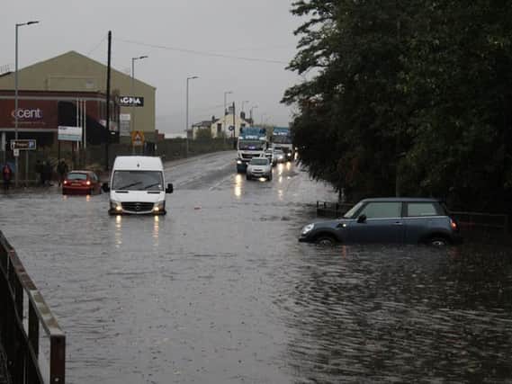 Flooding during Storm Bronagh (pic: George Griffiths/Twitter/PA Wire)