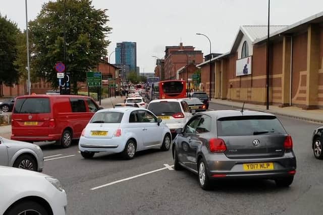 Traffic is currently gridlocked in the city centre (Picture: Jamie Campbell)