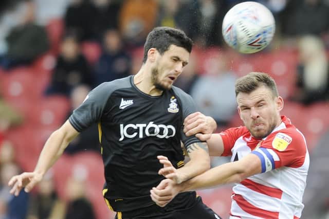 Andy Butler impressed at the heart of the Doncaster defence.