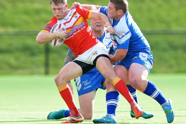 Cory Aston is stopped in his tracks. Pic: Steve Ellis