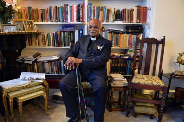 Father ME Charles at home in Ringinglow Road, Ecclesall.