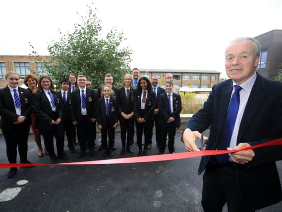 The opening of a new building at Handsworth Grange Community Sports College by Clive Betts MP