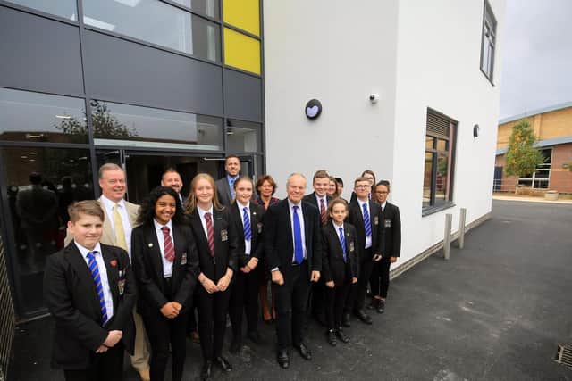 The opening of a new building at Handsworth Grange Community Sports College