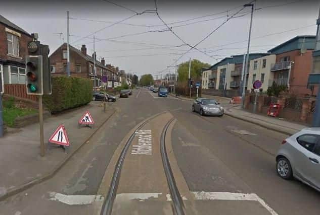 The curve in the tracks at Middlewood, where the incident happened (pic: Google)