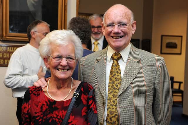 Sheffield Talking News 30th Anniversary Dinner. Volunteer Barbara Collingwood and husband Stan