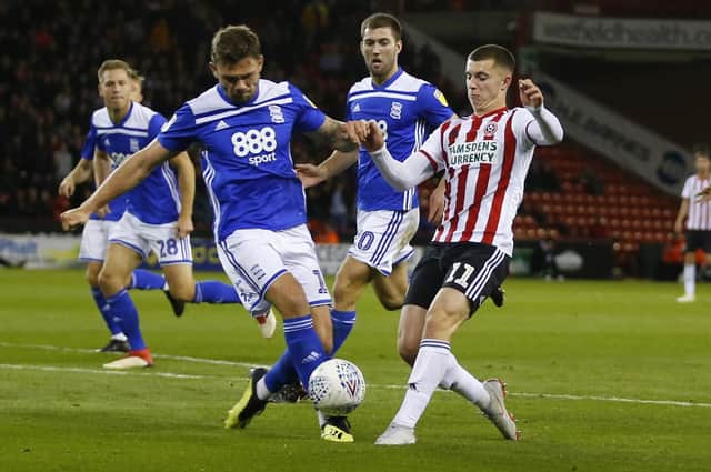 Ben Woodburn in his last appearance for Sheffield United last month
