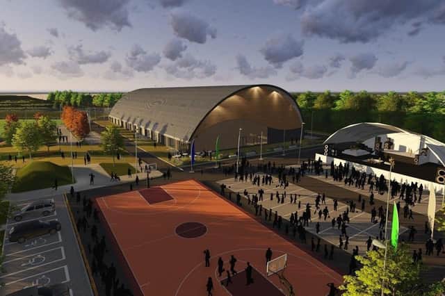 How the arena on the Olympic Legacy Park could look.