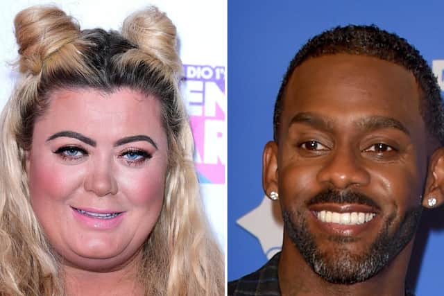 Gemma Collins and Richard Blackwood who have become the first stars confirmed for the next series of Dancing On Ice