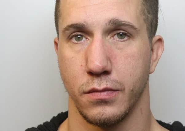 Pictured is Martin John Smith, 36, of Ivy Walk, Riddings, who has been jailed for 12 weeks for an assault on his step-father.