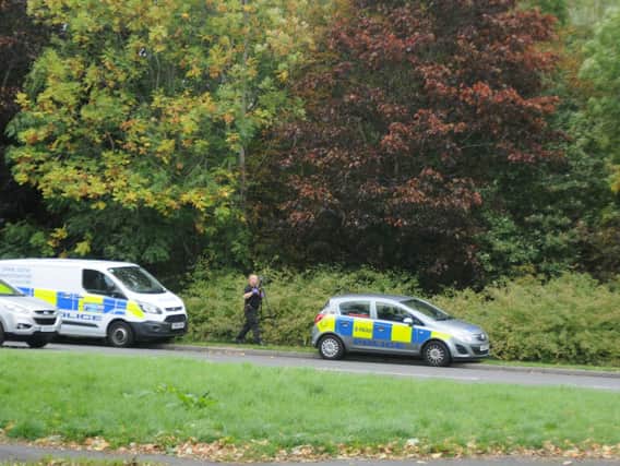 Crime scene investigators at the scene in Mosborough. Picture: Sam Cooper/The Star.