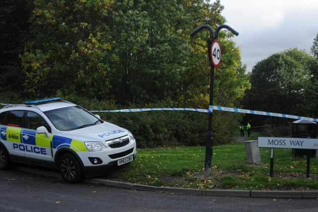 Police incident in Moss Way, Mosborough. Picture: Sam Cooper/The Star.