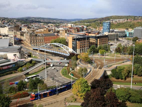 Sheffield city centre.