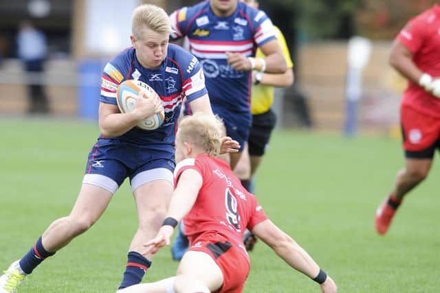 Cameron Cowell dances through for Knights' opening try
