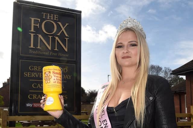 Miss South Yorkshire Lorna Stratford, is holding a charity at the Fox Inn, Beighton.