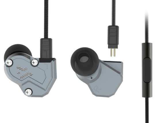 RevoNext Quad Driver In-Ear Headphones RN-QT3 in grey space colour