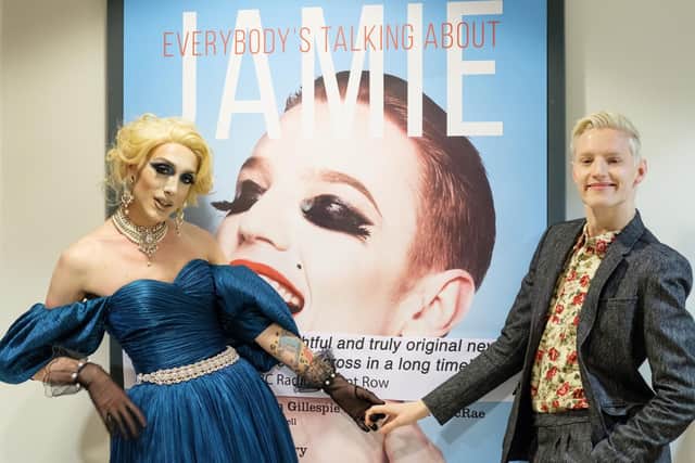 Jamie Campbell, left, with John McCrea who plays the title role in Everybody's Talking About Jamie, at the Crucible in Sheffield