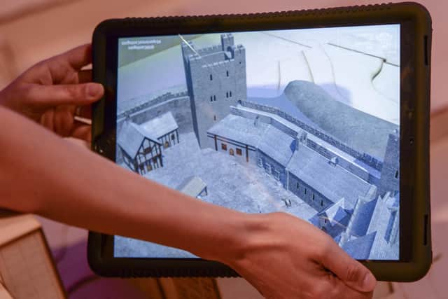 Sheffield University's virtual reality model of Sheffield Castle which was recently on display at the Millennium Gallery