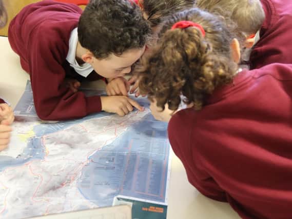 Norbrigg Primary School pupils working on their World War One Gallipoli project