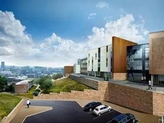 An artist impression of the completed Astrea Academy Sheffield , in Burngreave
