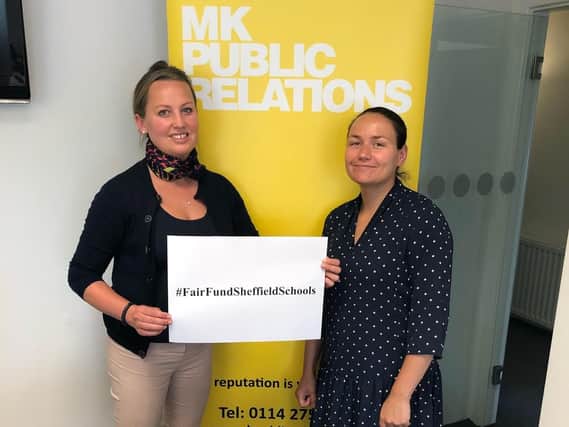 Caroline Woffenden, managing director of MK Public Relations and Ashlea McConnell, PR director, back the campaign