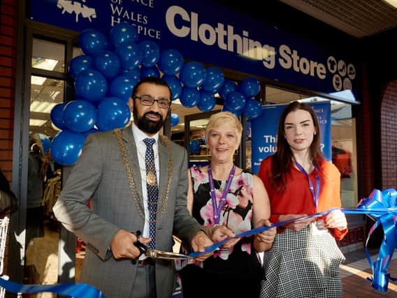 The Prince of Wales Hospice has officially opened a brand new shop in Doncaster, with a ribbon cutting by the Civic Mayor of Doncaster, Councillor Majid Khan. He is pictured with Gill Spencer (shop manager) and Casey Dodson (assistant manager).