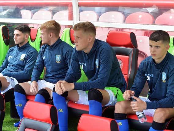 Sheffield Wednesday youngsters Matt Penney, Fraser Preston, Jack Lee and Connor Kirby