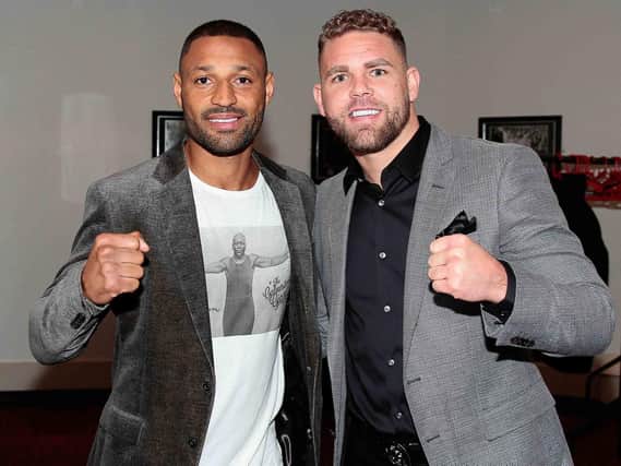 Billy Joe Saunders and Kell Brook picture: by Andy Garner