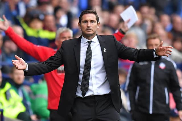 Derby County's manager Frank Lampard