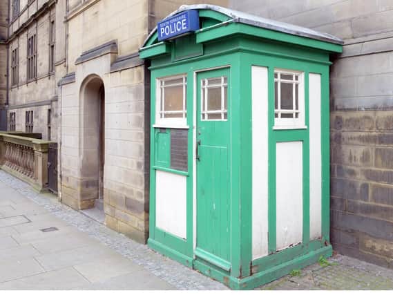 The Sheffield police box on Surrey Street, mentioned in Doctor Who