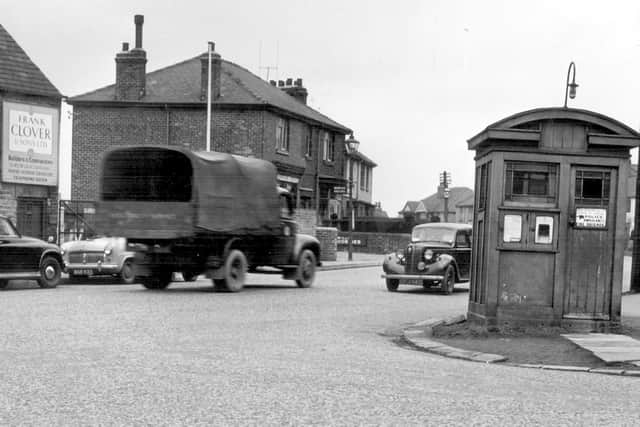 Police box in Norton Lees Lane, Woodseats, in 1954