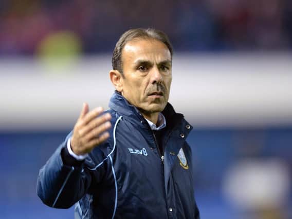 Jos Luhukay during Sheffield Wednesday's defeat to Middlesbrough. Picture: Steve Ellis
