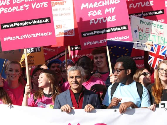 Around 600,000 are believed to have taken part in the People's Vote march in London today