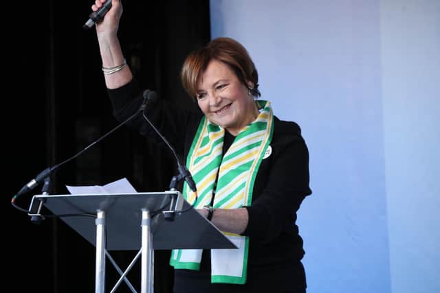 Delia Smith is among the speakers at the rally of the People's Vote march