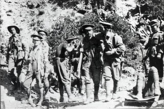 Soldiers in Gallipoli.