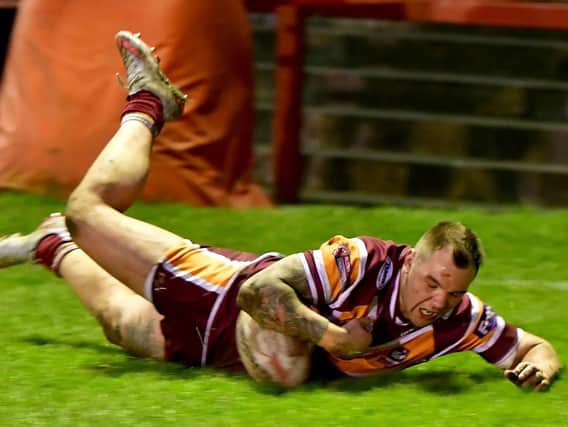 New Sheffield Eagles signing Jason Crookes during his time with Batley
